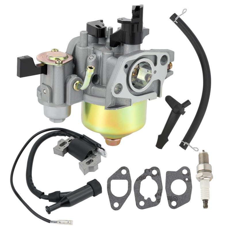 Buckbock 212cc Carburetor & Ignition Coil for Harbor Freight Predator 212cc R210 6.5HP 7HP OHV Horizontal Engine 68121 69727 69730 Go Kart Honda GX160 GX200 5.5 HP 6.5 HP Engine - Image 1